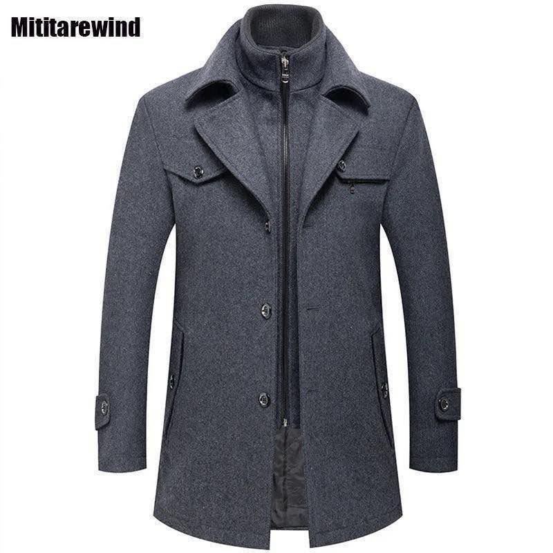 C-26 Men’s Premium Wool Blend Winter Coat – Classic Style