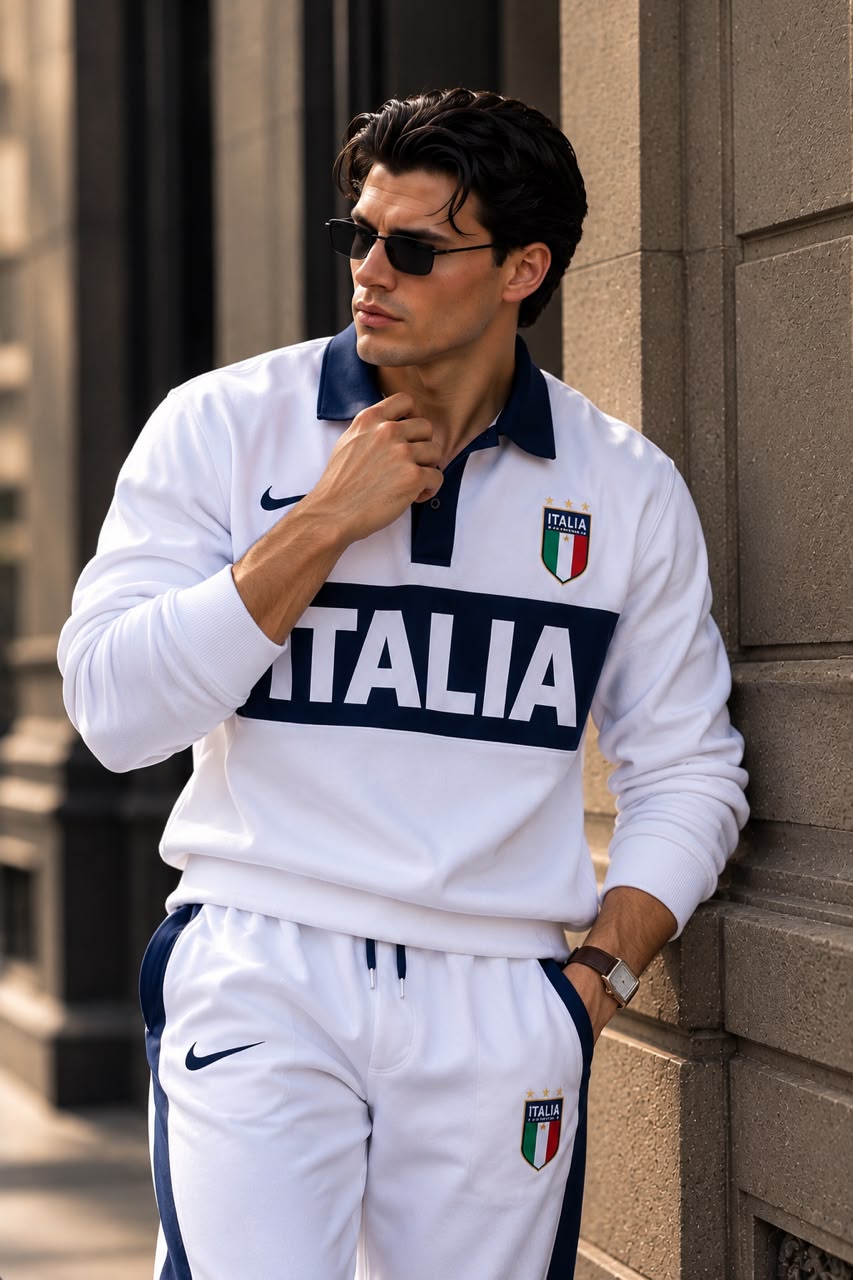 Men’s Italy-Inspired Premium Track Suit – Sporty Casual Wear Set   -  (W-10)