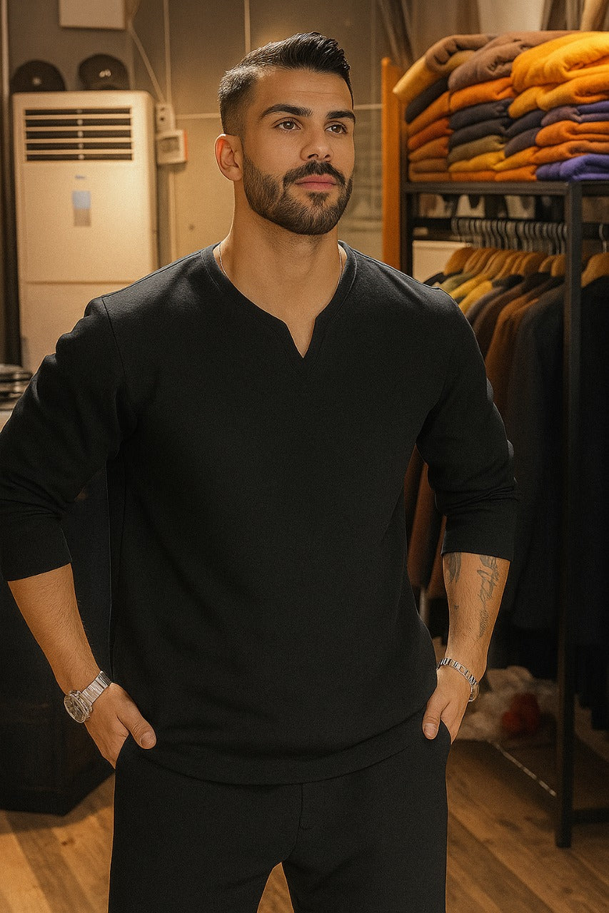 LI-46 NEW WINTER V-NECK TRACKSUIT