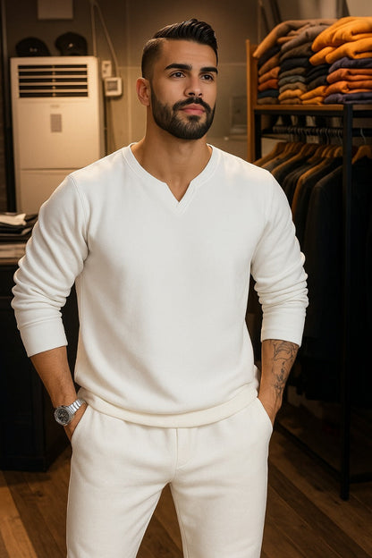 LI-46 NEW WINTER V-NECK TRACKSUIT