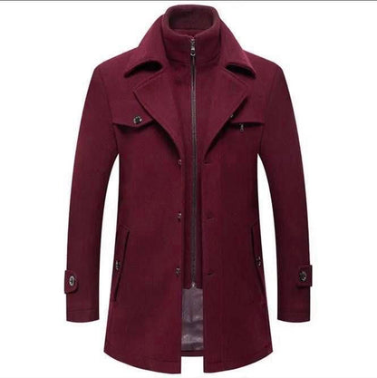 C-1 Men’s Premium Wool Blend Winter Coat –  Classic Style