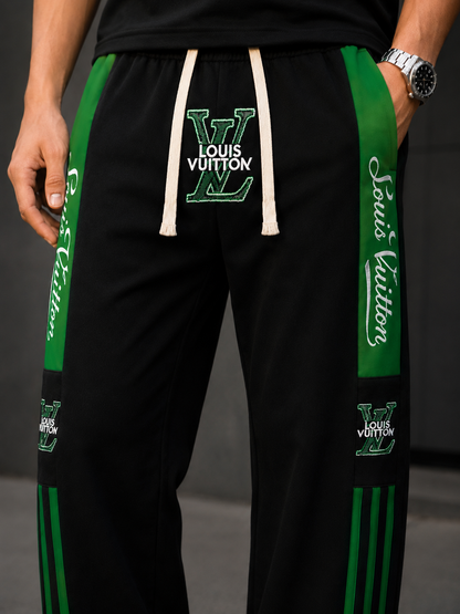 BT - 006  |  Signature Black & Green Track Pants