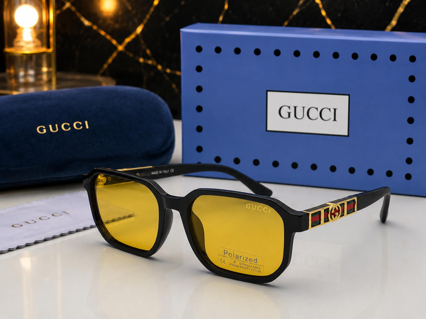 (GS-61) Luxury Square Polarized Sunglasses | UV400 Premium Eyewear