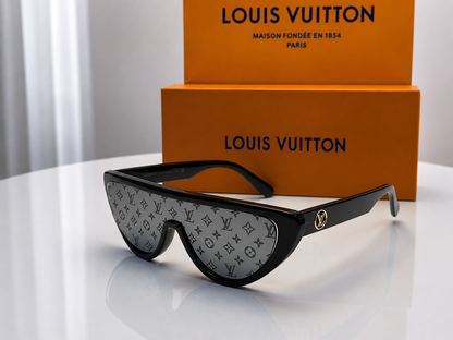 (GS-67) Luxury Shield Oversized Sunglasses  | UV400 Protection | Premium Fashion Eyewear