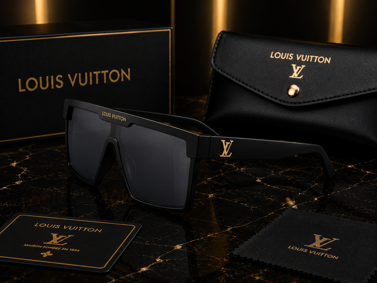 Louis Vuitton Monogram Shield Sunglasses – Unisex Luxury Collection