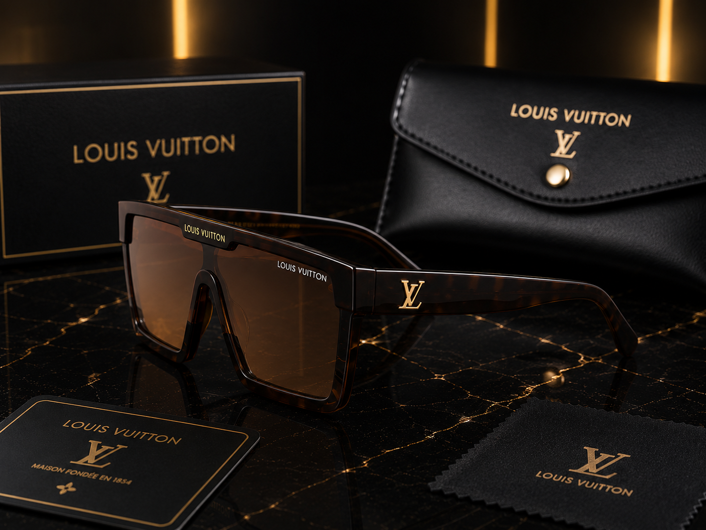 Louis Vuitton Monogram Shield Sunglasses – Unisex Luxury Collection