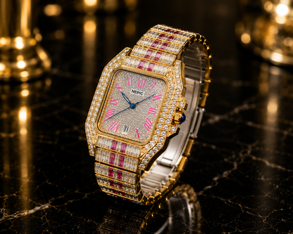 (WH-10) NEPIC Luxury Diamond Watch – Premium Iced Out Crystal Men's Wrist Watch