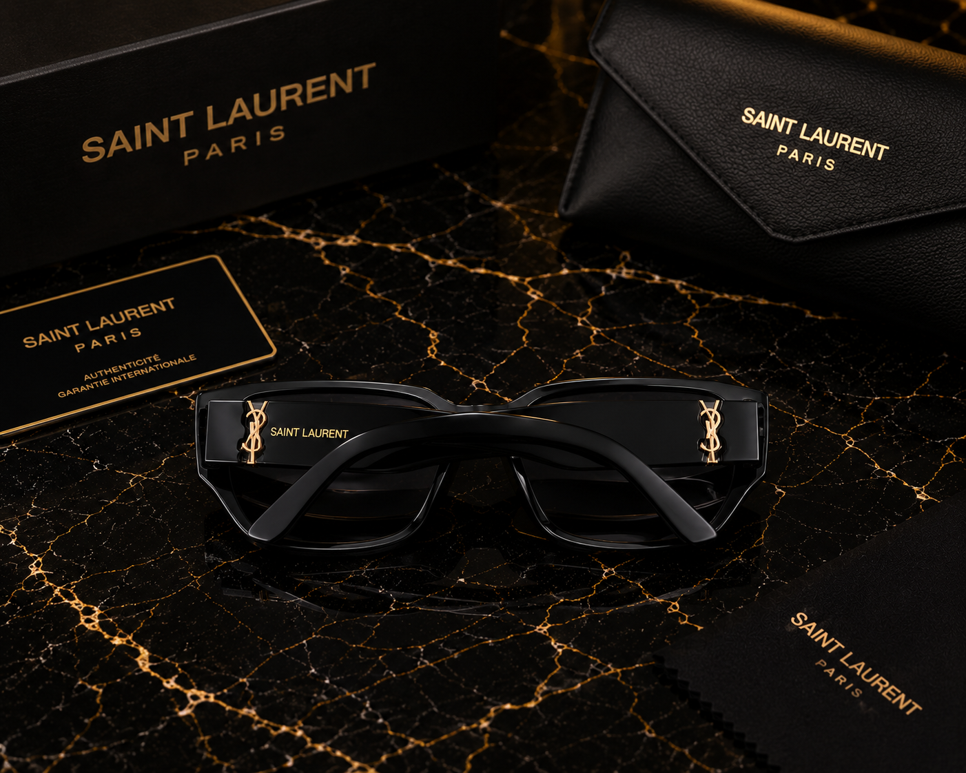 (GS-20) Saint Laurent Luxury Square Sunglasses  | Premium Designer UV400 Fashion Eyewear