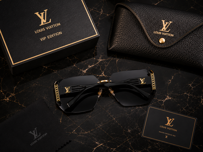 (GS- 18) Louis Vuitton Luxury Rimless Square Sunglasses – Premium Gradient Shades