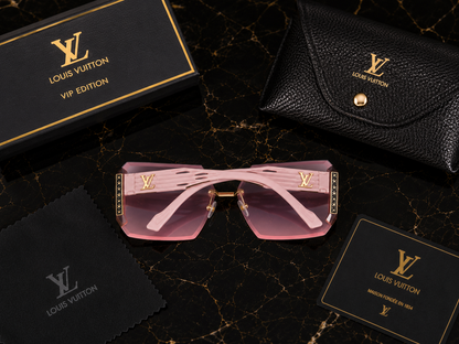 (GS- 18) Louis Vuitton Luxury Rimless Square Sunglasses – Premium Gradient Shades