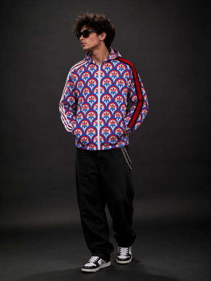 (CJ-1) Premium Retro Hooded Street Jacket (Adidas Edition)