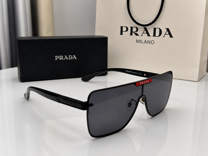(GS-35) Prada Premium Square Shield Sunglasses – UV Protection Luxury Eyewear