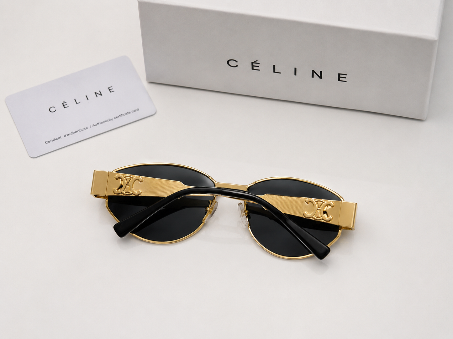 (GS-54) CELINE Luxury Frame Sunglasses | Premium UV400 Black Lens | Unisex Designer Eyewear