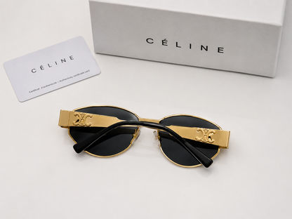 (GS-54) CELINE Luxury Frame Sunglasses | Premium UV400 Black Lens | Unisex Designer Eyewear