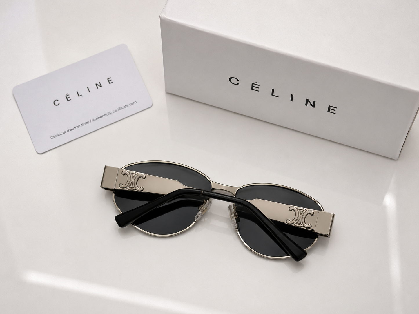(GS-54) CELINE Luxury Frame Sunglasses | Premium UV400 Black Lens | Unisex Designer Eyewear