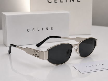 (GS-54) CELINE Luxury Frame Sunglasses | Premium UV400 Black Lens | Unisex Designer Eyewear
