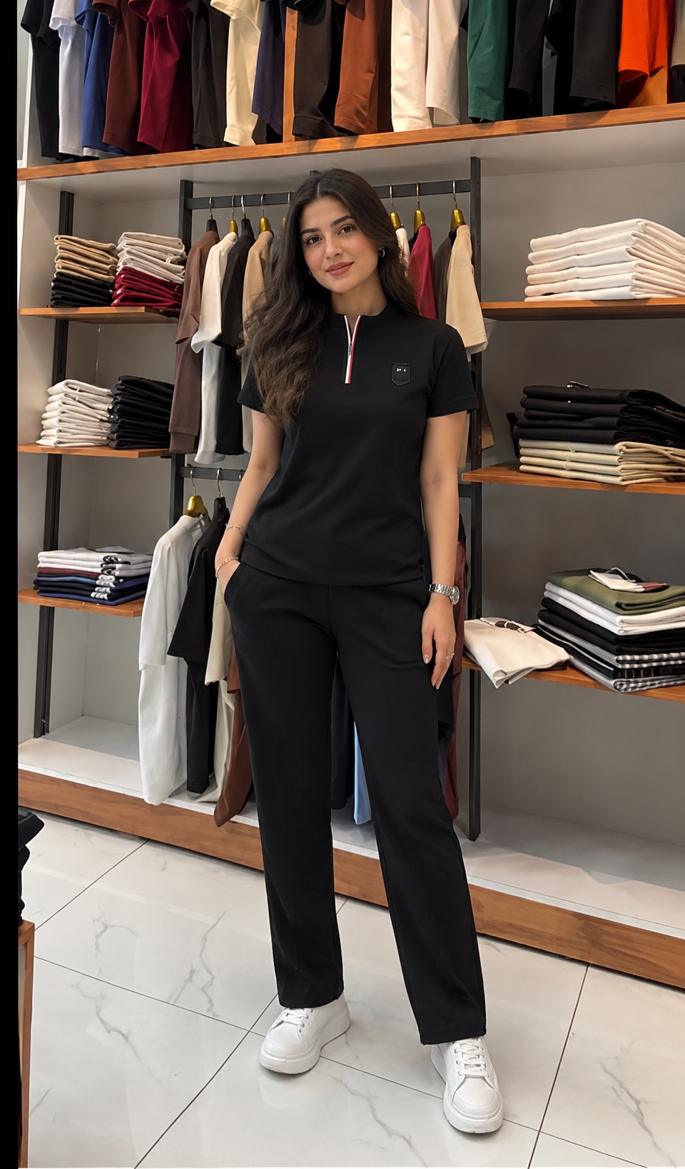 Q-43 Tshirt & Trouser Set - Women's