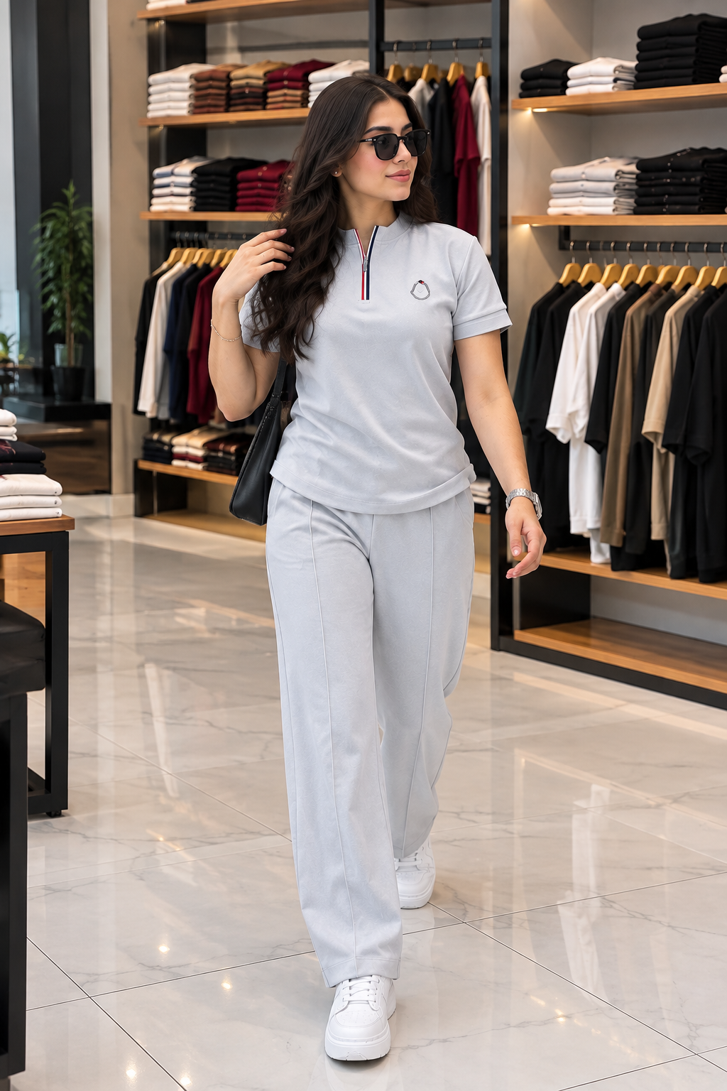 Q-43 Tshirt & Trouser Set - Women's