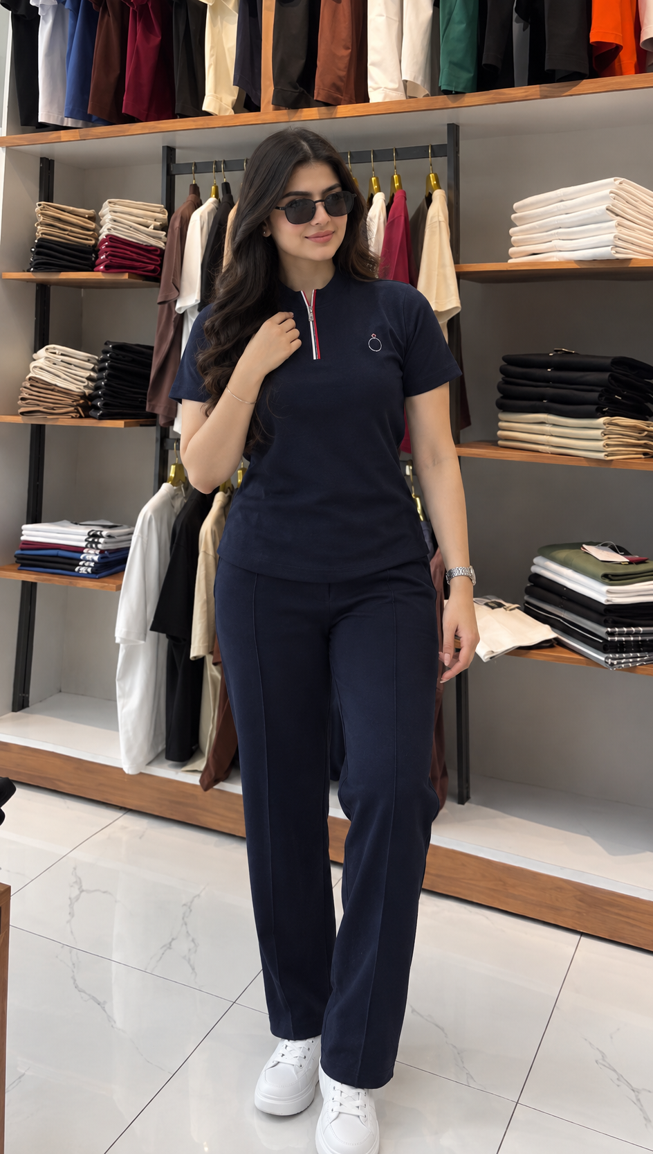 Q-43 Tshirt & Trouser Set - Women's