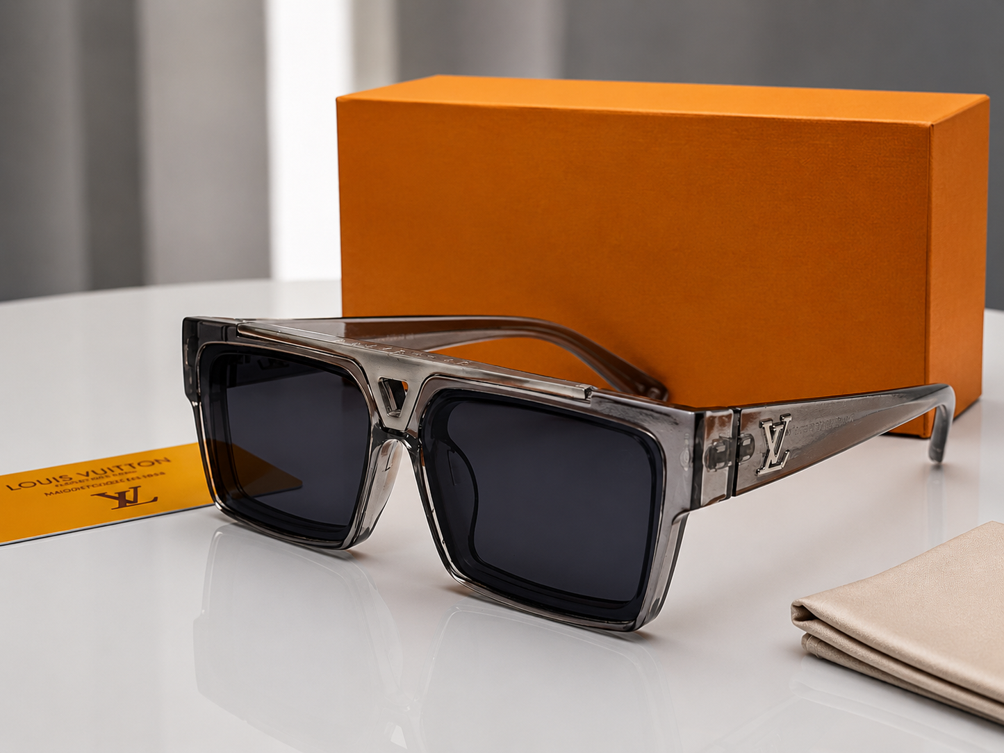 (GS-80) Luxury Square Frame Sunglasses – Premium UV400 Eyewear |