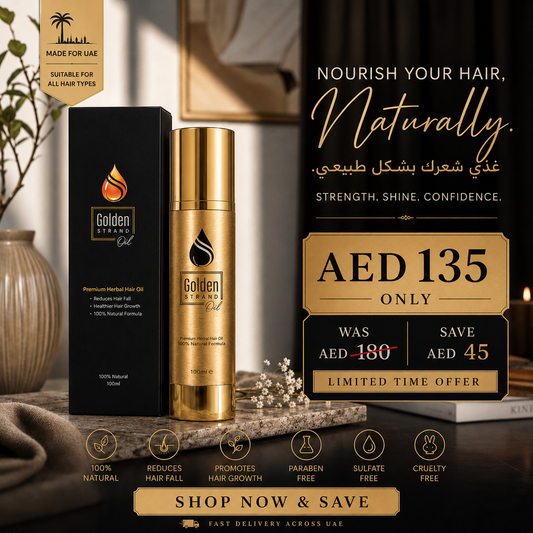 Golden Strand Oil – 100% Natural Premium Herbal Hair Oil (120ml)