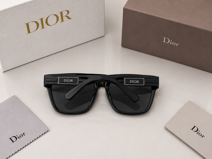 (GS-28) Dior Inspired Premium Square Sunglasses – Luxury Frame | UV400 Protection