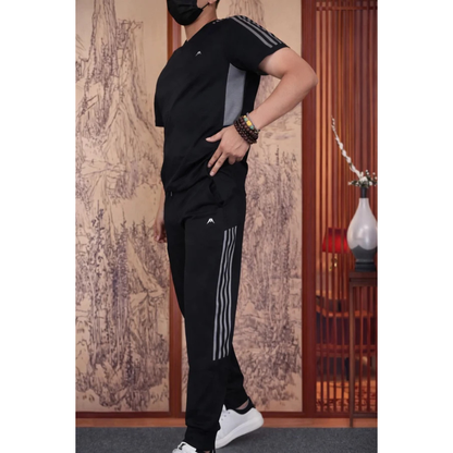 LI-77 MENS ATHLETIC TRACKSUIT- SLIM FIT ACTIVEWEAR SET
