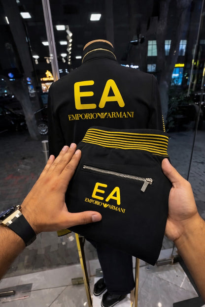 Men’s Premium Two-Piece Tracksuit Set – Zip Jacket & Jogger Pants- (W-18)