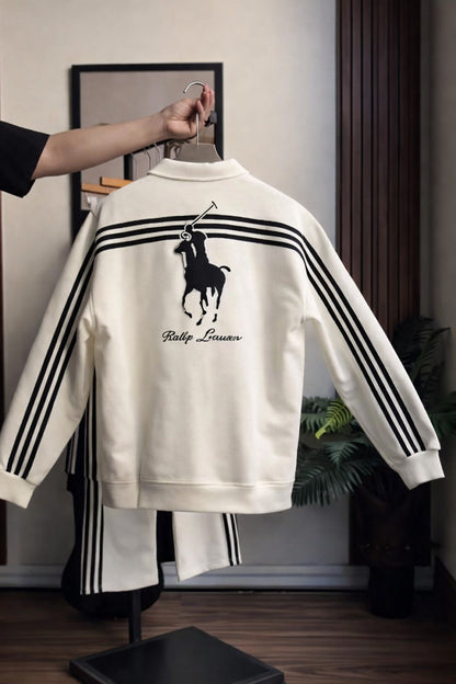 Men’s Premium Zip-Neck Track Suit – Casual & Sportswear Set  (W-11)