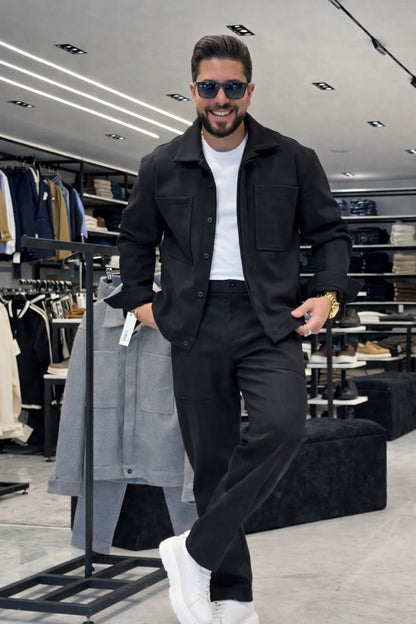 Men’s Premium Two-Piece Co-Ord Set – Modern Casual Tracksuit - (W-12)