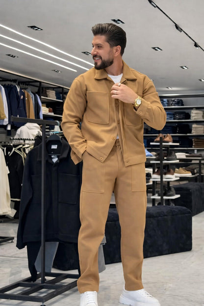 Men’s Premium Two-Piece Co-Ord Set – Modern Casual Tracksuit - (W-12)