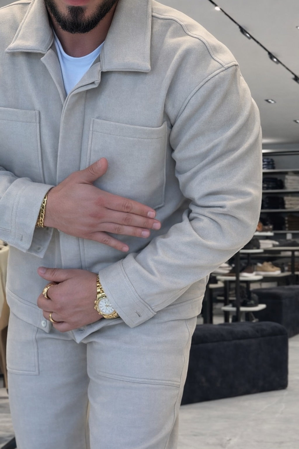 Men’s Premium Two-Piece Co-Ord Set – Modern Casual Tracksuit - (W-12)