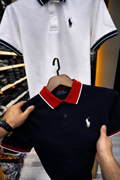 MEN'S PREMIUM POLO T-SHIRT- (D-1)