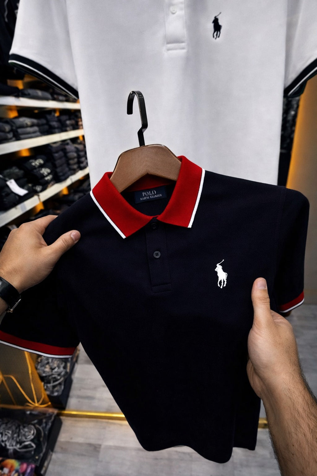 MEN'S PREMIUM POLO T-SHIRT- (D-1)