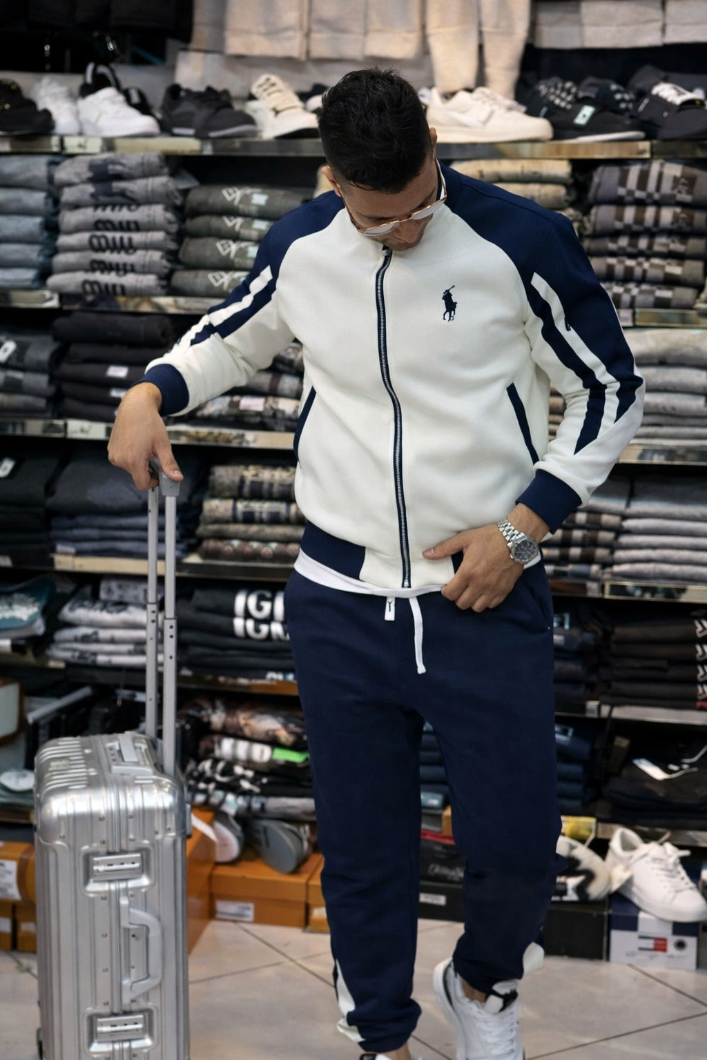 Men’s Premium Zip-Up Tracksuit – Classic  Co-Ord Set  - (W-14)