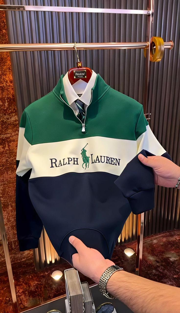 Ralph Lauren Men’s Stylish Half Zip Sweatshirt | Premium Quality (S8)