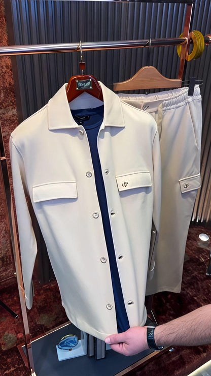 Men’s Premium Two-Piece Tracksuit – Modern Fit & Everyday Comfort- (W-19)