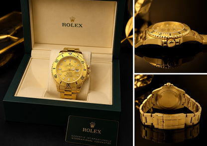 Luxury Gold Stainless Steel Diver Watch | Premium Automatic Style | Sapphire Crystal | Water Resistant