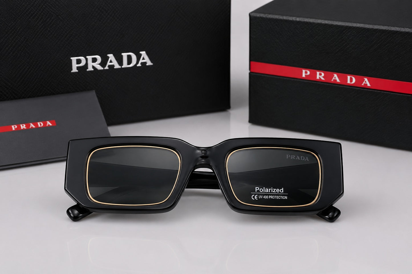 Luxury Polarized Square Sunglasses | UV400 Protection | Premium Designer Style
