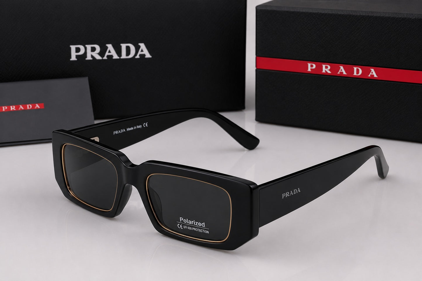 Luxury Polarized Square Sunglasses | UV400 Protection | Premium Designer Style