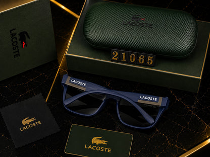 Lacoste Premium Square UV400 Sunglasses | Luxury Black Frame | Unisex Designer Eyewear