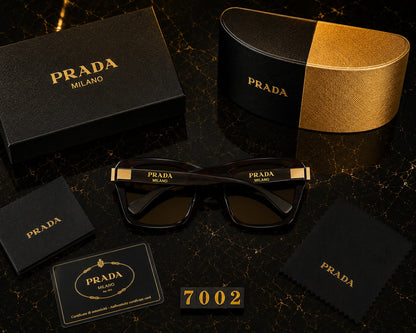 Prada Luxury Sunglasses | Black & Gold Cinematic Product Showcase | Premium Eyewear 4K