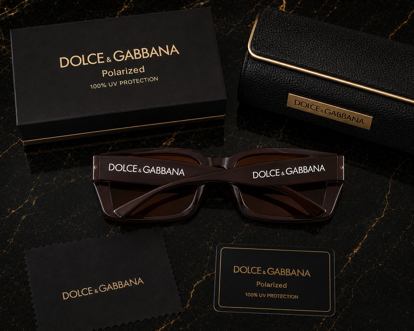 Dolce & Gabbana DG6187 Polarized Rectangle Sunglasses –  | UV400 Protection -  Premium Edition