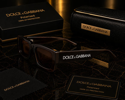 Dolce & Gabbana DG6187 Polarized Rectangle Sunglasses –  | UV400 Protection -  Premium Edition