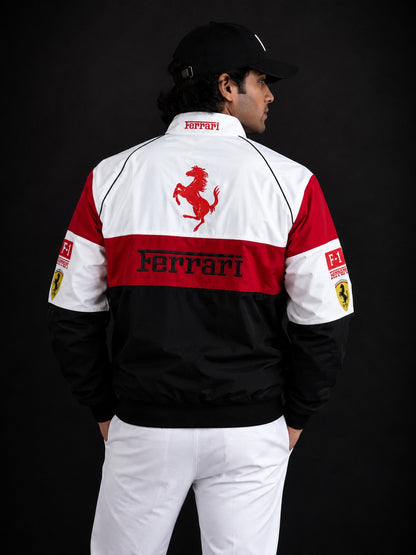(CJ-10) Premium Ferrari Motorsport Racing Jacket