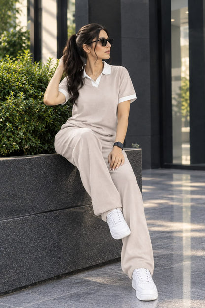 Dry Fit 2 Pcs Style Tracksuit LI -51 - Women's