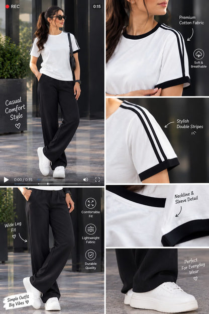 Dry Fit 2 Pcs Style Tracksuit LI -53 - Women's