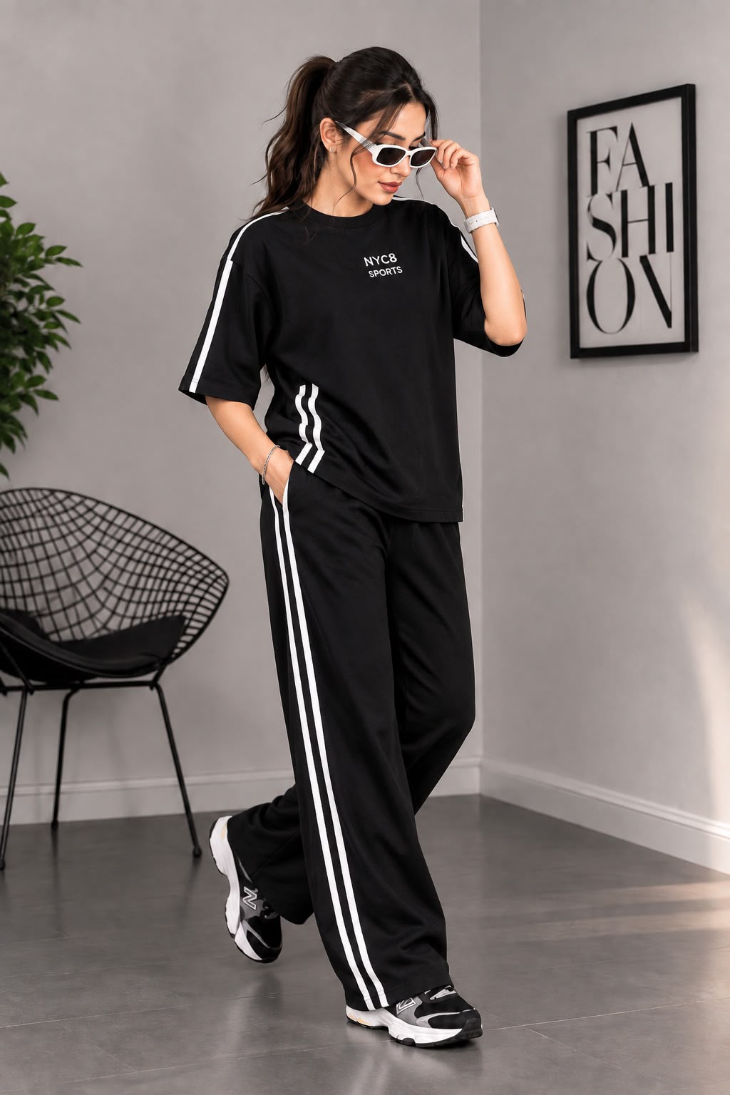 Q-13 Tshirt & Trouser Set -  Women's