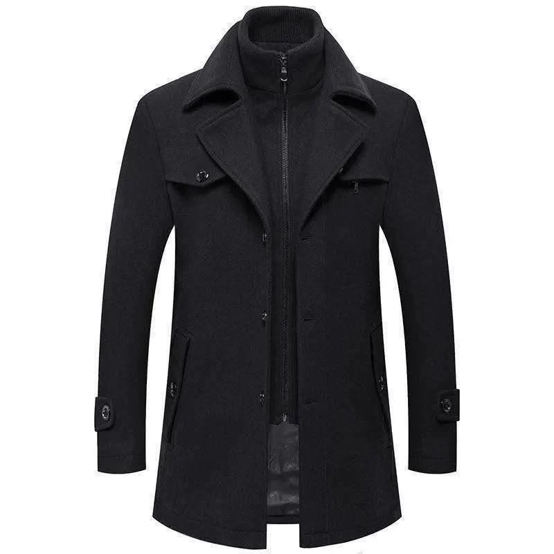 C-26 Men’s Premium Wool Blend Winter Coat – Classic Style