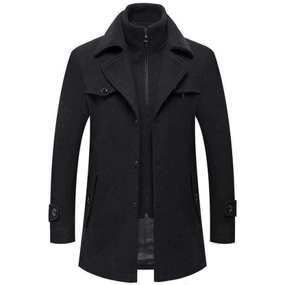 C-26 Men’s Premium Wool Blend Winter Coat – Classic Style